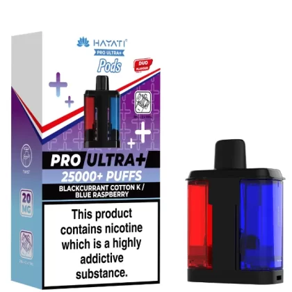 Hayati Pro Ultra Plus 25K Prefilled Pod - BLUEBERRY COTTON CANDY / RASPBERRY COTTON CANDY (DUO)