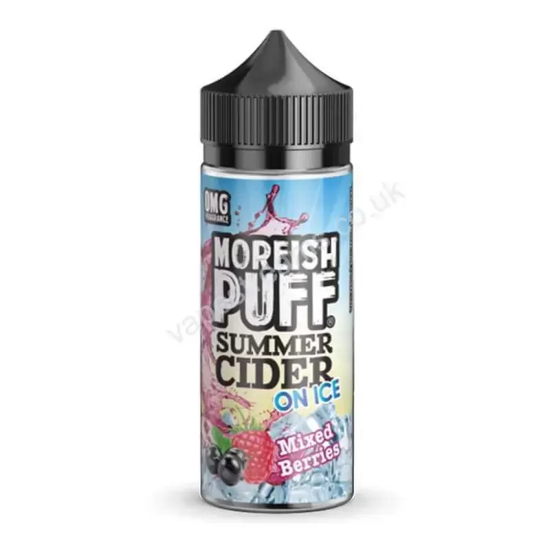 Moreish Puff Mixed Berries Summer Cider On Ice E-Liquid - Vapestreams Co