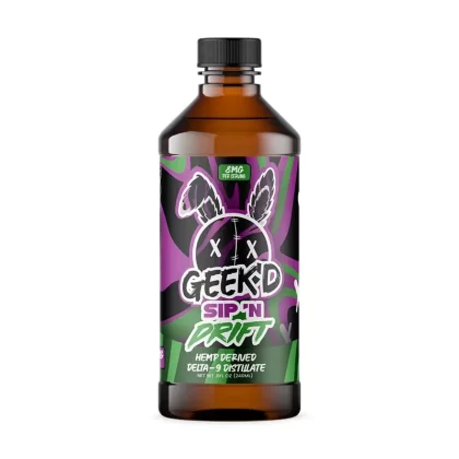 Sip ‘N Drift Delta 9 THC Syrup – Grape Apple – 800mg – Geek’d - Vape Store