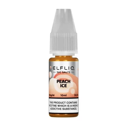 Elf Bar ElfLiq Peach Ice E Liquid 10ml - Nicotine Strength#20mg>10mg>5mg (B10D2E)