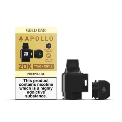 Gold Bar Apollo 20K Prefilled Tank & Refill Pod - Lemon Lime