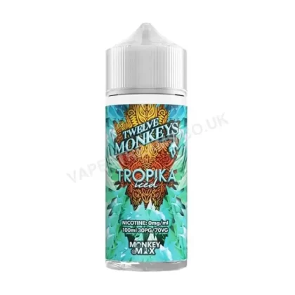 Twelve Monkeys Ice Age Tropika Iced 100ml E-Liquid Shortfill - Vapestreams Co