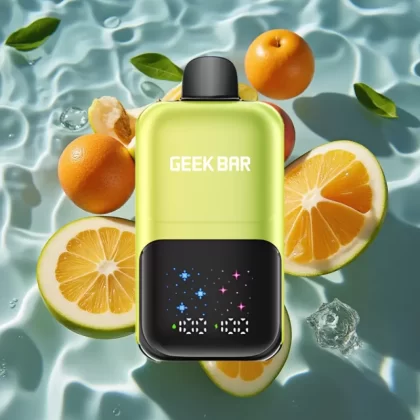 GEEK BAR 2GO 20ml 50000 Puffs Dual Tank Disposable Vape Pen Sour Apple Ice with Adjustable Coolness & Rechargeable Battery - Bangvapeaustralia