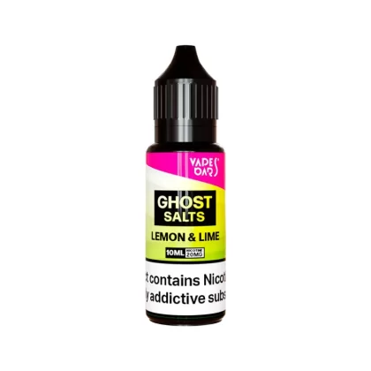 Vapes Bars Ghost Salts Lemon And Lime Nic Salt - 10 Pack - 10mg