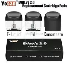 Yocan - Trio/Evolve 2.0 Cartridge Pods - Oil Pod, Concentrate Pod (35C6A9)
