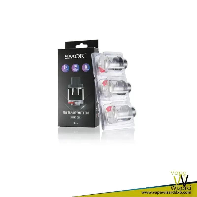 SMOK RPM 85 Pods/ RPM 100 Pods 6ml Replacement Pods - Vapewizarddxb - Image 2
