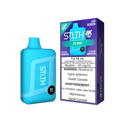 STLTH 8K PRO - Ice Mint - 20 mg/mL (wholeseller) (SK) - Excise FED, 20 mg/mL (DSD) (SK) - Excise FED