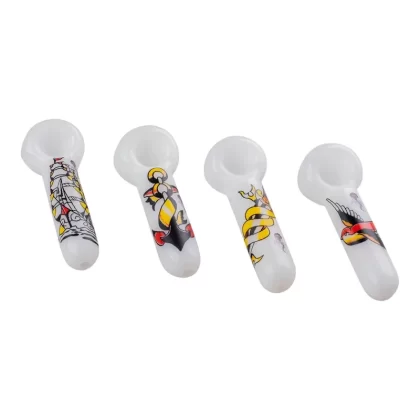 Tattoo Series Spoon Pipe – 5in