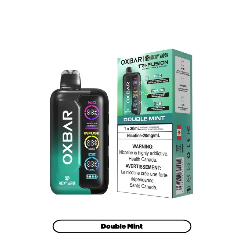 Oxbar Tri-Fusion Double Mint Disposable Vape