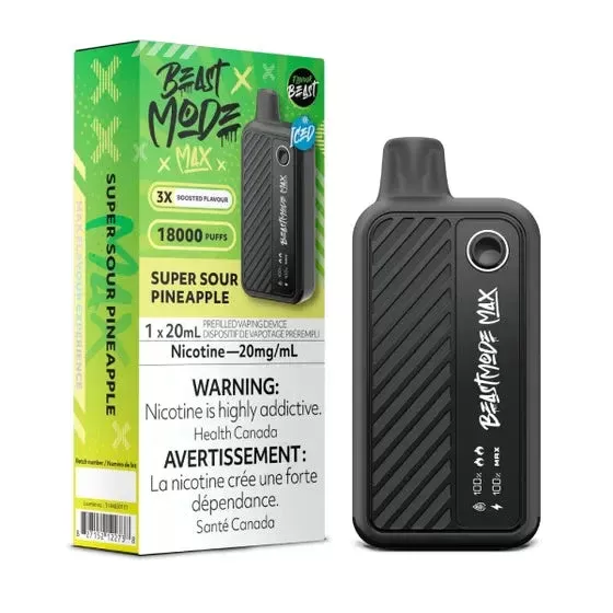 Flavour Beast Beast Mode Max 18K Disposable – 20ML – Super Sour Pineapple