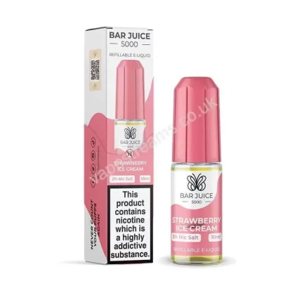 Bar Juice 5000 Strawberry Ice Cream Nic Salt E-Liquid - Vapestreams Co