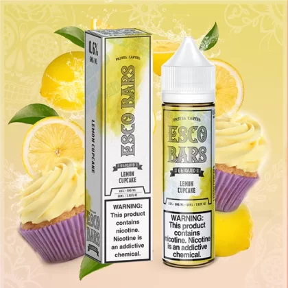Sale $10.28 – Lemon Cupcake by Esco Bars Eliquid 60mL