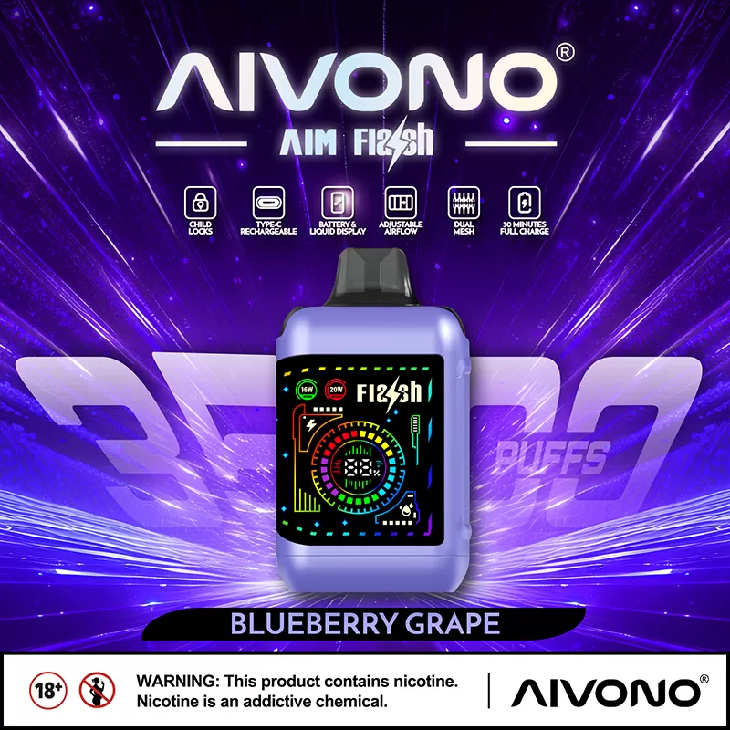 AIM FLASH 35000 – 35K Puffs Adjustable Airflow 0-5% Nicotine Disposable Vape - Image 2