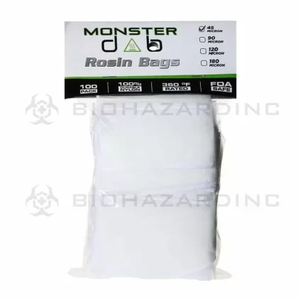 Monster Dab | Rosin Bags | 45μ – 2″ x 4″ – 100 Count - Vape Store