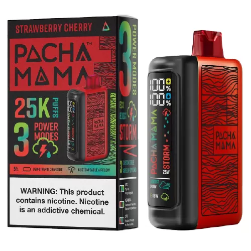 Strawberry Cherry Disposable Vape (25000 Puffs) by Pachamama 25K - Vape Product