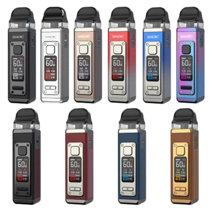 SMOK RPM 4 Pod Starter Kit - Color#Black>Cyan Pink>Leather - Black>Leather - Blue>Leather - Brown>Leather - Red>Pale Champagne>Rose Gold>Silver - Blue>Silver - Red (EC9317)