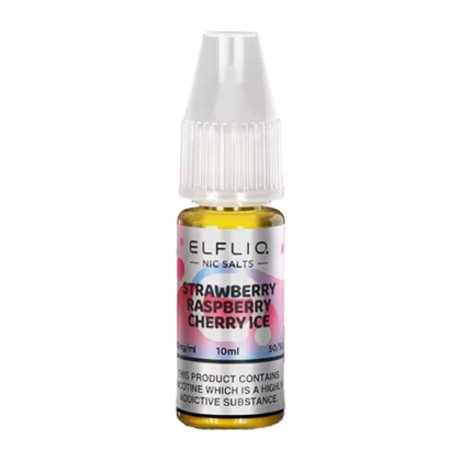 Elf Bar ElfLiq Strawberry Raspberry Cherry Ice E Liquid 10ml - Nicotine Strength#20mg>10mg