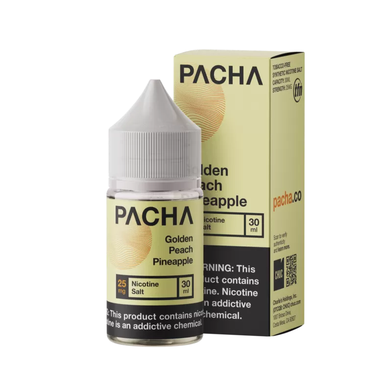 PACHAMAMA SALT - Golden Peach Pineapple - 30ML E-Liquid - 50MG