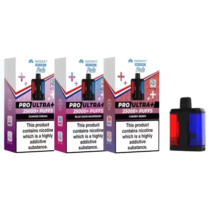 Hayati Pro Ultra Plus PODS - Blackcurrant Cotton K + Blue Raspberry