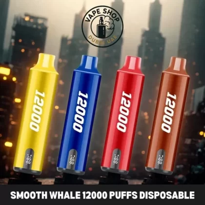 SMOOTH Whale 12000 Puffs 2% Disposable Vape in Dubai, UAE - Vape Product, BOX OF 5 PCS; Berry Lite, Blueberry Pomegranate (2C575A)