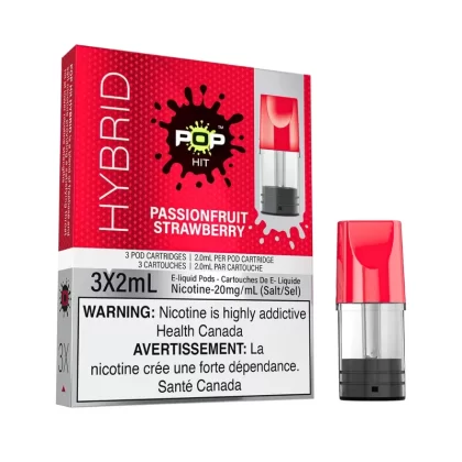 Pop Pods Passionfruit Strawberry Hybrid 2%
