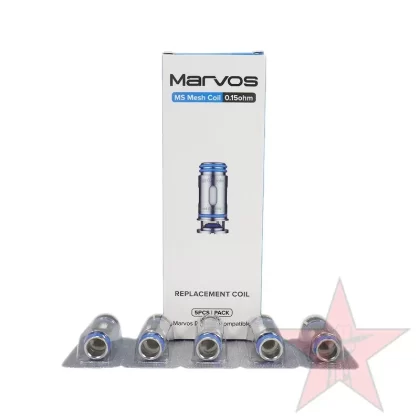 Freemax Marvos T/60W MS and MS-D Replacement Coils – 5 Pack - Coils#0.15ohm (60-80W)>0.25ohm (40-55W)>MS-D 0.15ohm (60-80W)>MS-D 0.25ohm (30-50W)