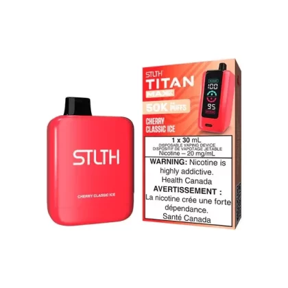 STLTH Titan Max Disposable Vape – 50k Puffs – Cherry Classic Ice