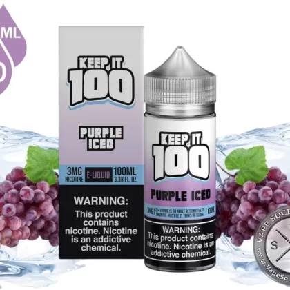 Iced Purple by Keep It 100 Vape Juice 100ml
