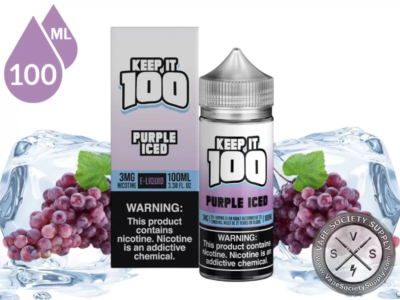 Iced Purple by Keep It 100 Vape Juice 100ml
