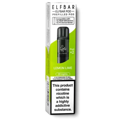 Lemon Lime Elfbar 600 Prefilled Pods - 20 mg/ml