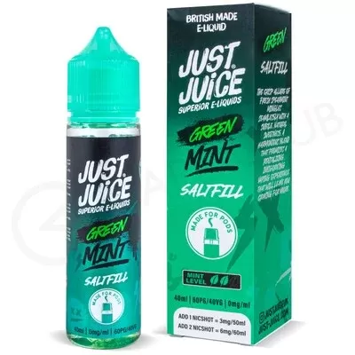 Green Mint Saltfill E-Liquid by Just Juice Menthol 40ml