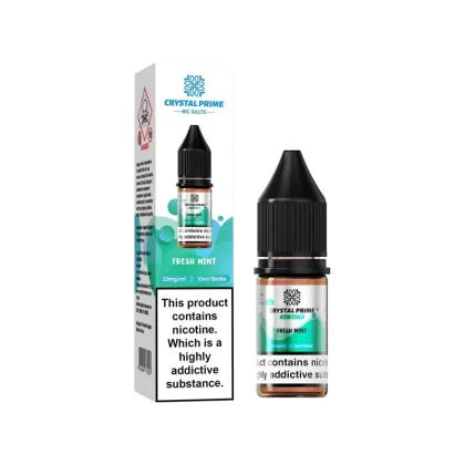 Crystal Prime 7000 Nic Salts 10ml E-Liquid - Flavour#Blueberry Cherry Cranberry>Blueberry Raspberry>Cherry Ice>Fizzy Cherry>Fresh Mint>Fruit Bomb>Gumy Bear>Lemon Lime>Mr Blue>Prime Special>S