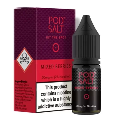 Pod Salt Mixed Berries Nic Salt E-Liquid - Vape Product, Vape Product