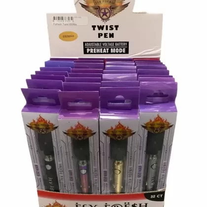 FLY FRESH TWIST PEN, 650 MAH | BOX OF 32