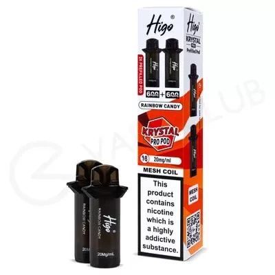 Rainbow Candy Higo Krystal Pro 600 Prefilled Pods