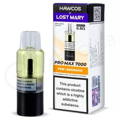 Pink Lemonade Hawcos x Lost Mary Pro Max 7000 Refill Pack