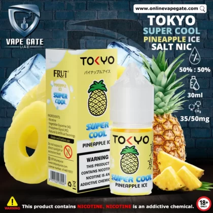 Tokyo Super Cool Pineapple Ice Saltnic 30ml - 20 mg - 30 ml, 30 mg - 30 ml