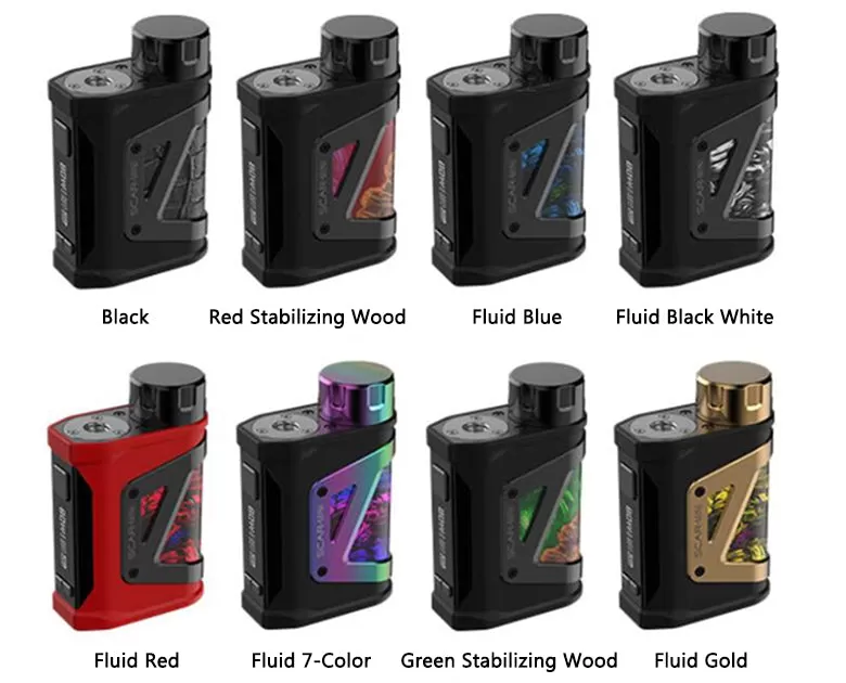 SMOK Scar-Mini 80W Box Mod - Red Stabilizing Wood - Image 2