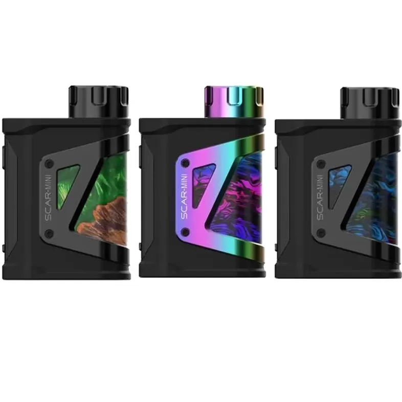 SMOK Scar-Mini 80W Box Mod - Red Stabilizing Wood - Image 3