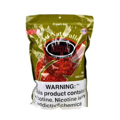 OHM Au Naturalle Menthol 16oz pipe tobacco - Ejuicewarehouse