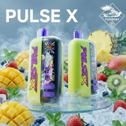 TUGBOAT PULSE X 50K PUFF 20MG DISPOSABLE VAPE POD - APPLE JUICE, BLUEBERRY ICE