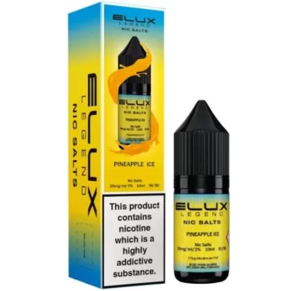 Pineapple Ice Nic Salt E-Liquid Legend Series by ELUX (10ml) - 10mg