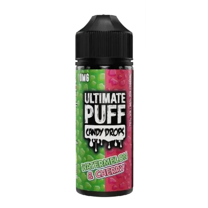 ULTIMATE PUFF CANDY DROP WATERMELON CHERRY 100ML SHORTFILL E-LIQUID