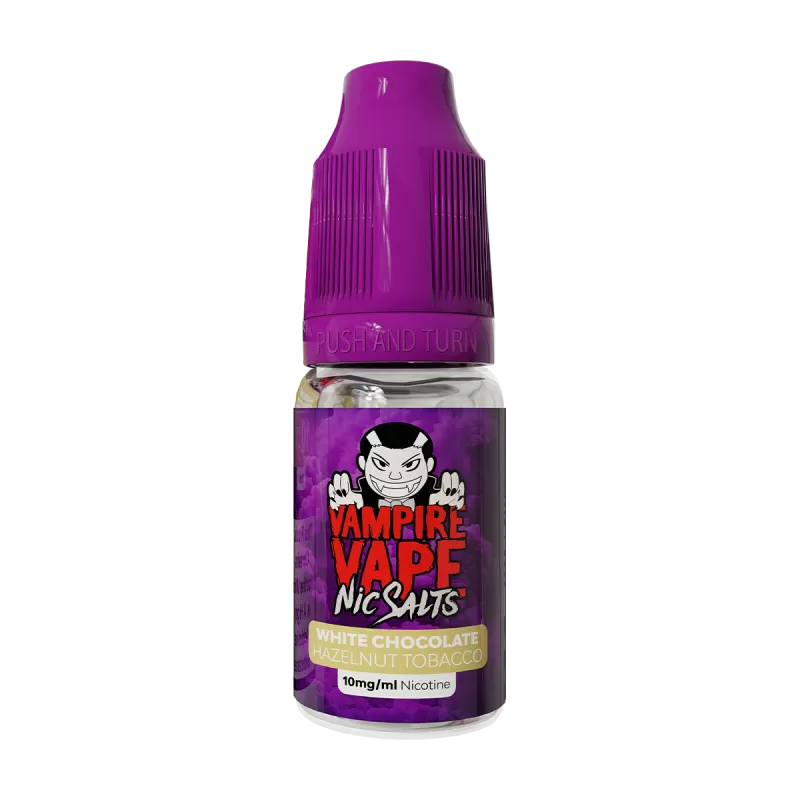 White Chocolate Hazelnut Tobacco Nic Salt by Vampire Vape - 20mg - Vape Product (64A05F)