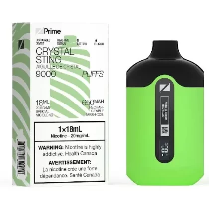 ZPrime Disposable Vape – 9000 Puffs – Crystal Sting - Eliquidsupply