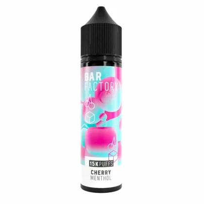 Bar Factory Cherry Menthol 50ml Short Fill E-Liquid - 0mg With 50ml Juice, 3mg With Single Nic Shot (60ml Juice)
