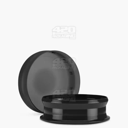 Child Resistant | Pop Can Flower Container w/ Frosted Lid Cover | 26 Dram – Black – 100 Count