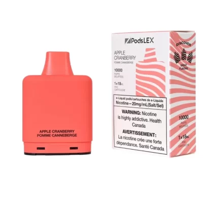ZPODS LEX Pod System – 10K Puff – Apple Cranberry - Eliquidsupply