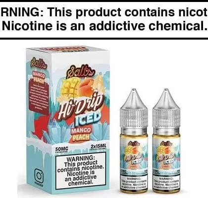 PEACHY MANGO ICED BY HI-DRIP SALTS 30ML (2x15ML) - Vapejuice
