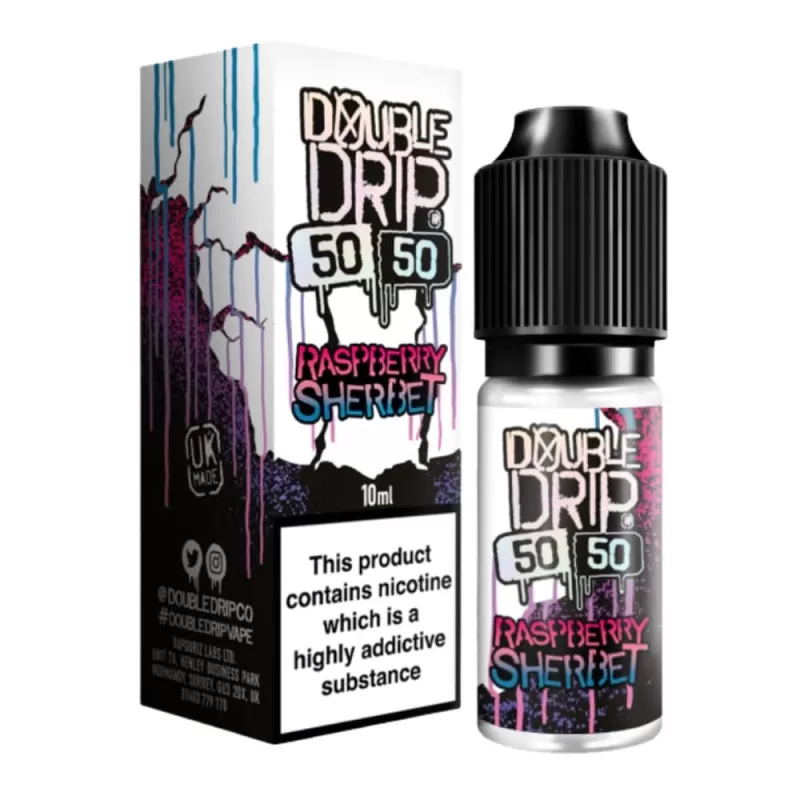 Raspberry Sherbet E-Liquid 50/50 Series by Double Drip (10ml) - 6mg